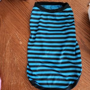 NEW Blue and Black Striped Dog or Cat Shirt Size Medium